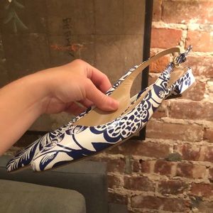 J. Crew sling back shoes